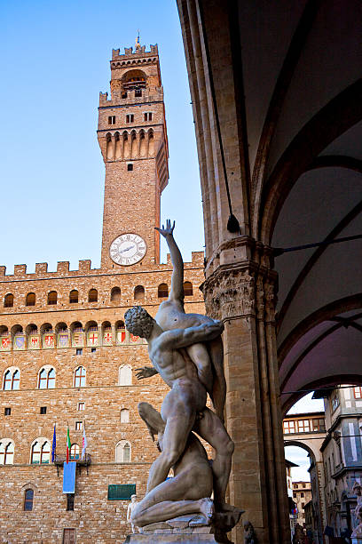 istock Florence, Italy. Palazzo Vecchio at night 472596362