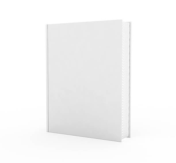 istock Front View of Blank Book Cover White 472596624