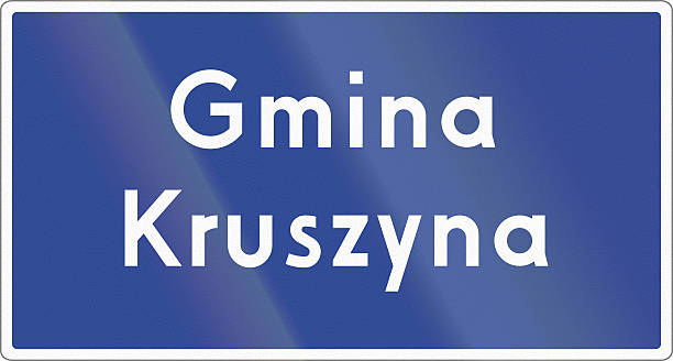 istock Municipality Border Sign In Poland 472597298