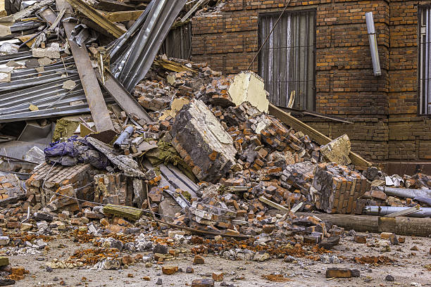 istock ruins of the old brick building 472605330