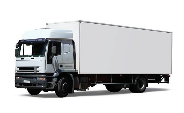 istock White Delivery Truck 472608732
