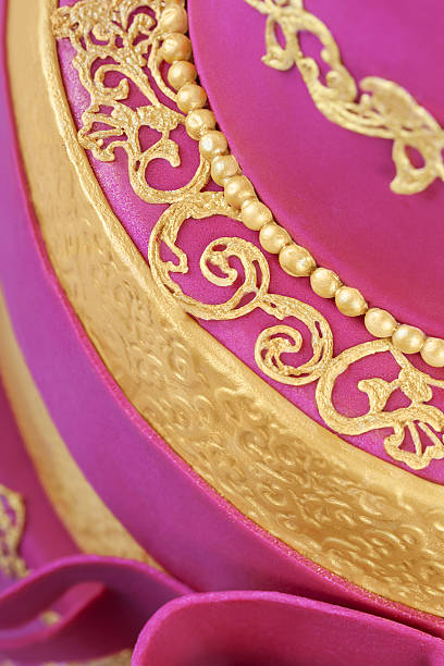 istock Delicious luxury ping wedding or birthday cake 472608752