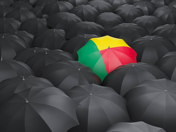 istock Umbrella with flag of benin 472610560