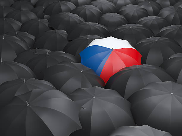 istock Umbrella with flag of czech republic 472611512
