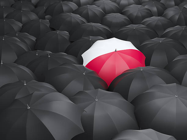 istock Umbrella with flag of poland 472611778