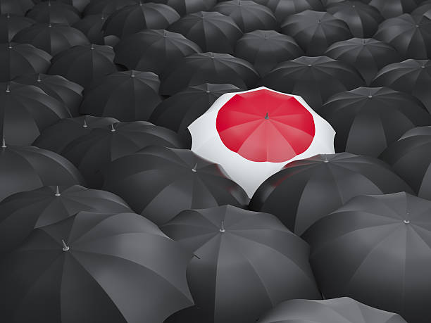 istock Umbrella with flag of japan 472612574
