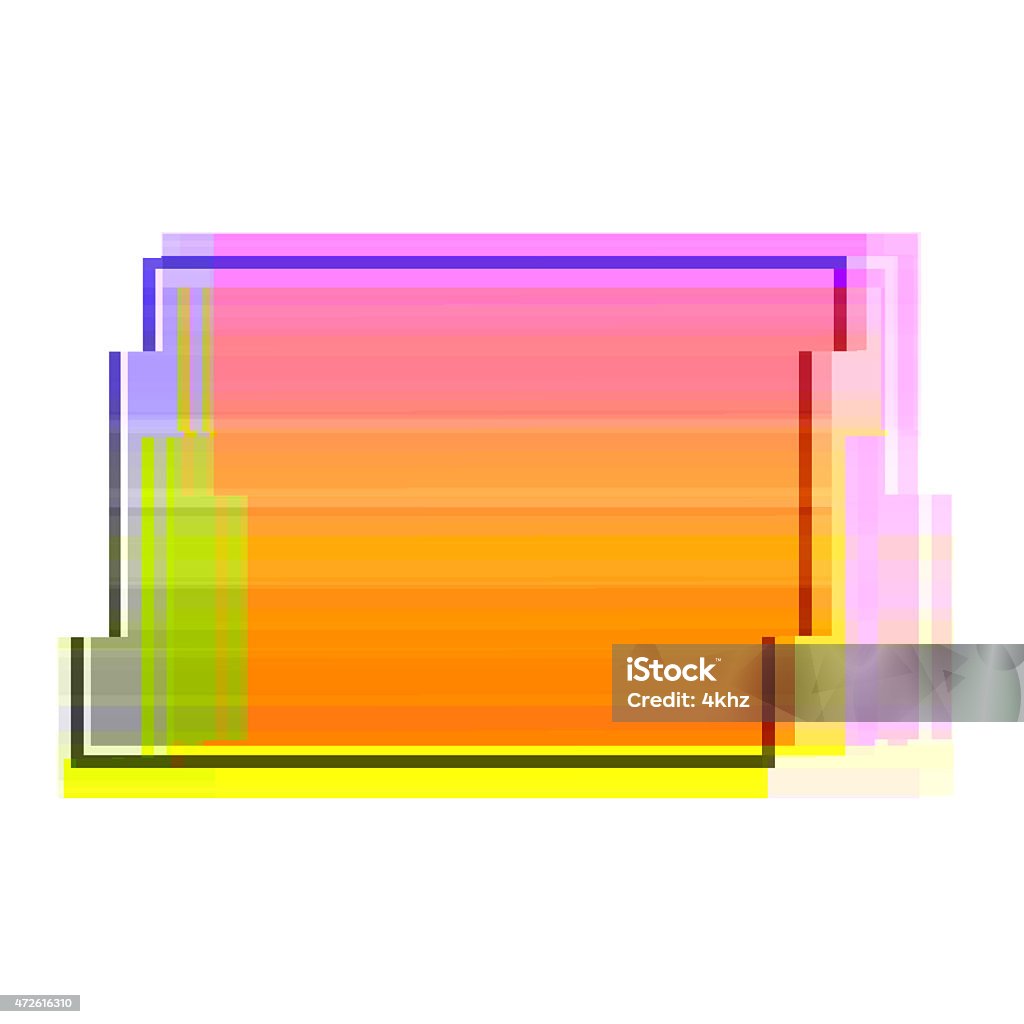 Distorted Shape Rectangle Digital Glitch Rectangle Frame Graphic Art Distorted Shape Background ...