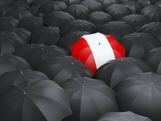 istock Umbrella with flag of peru 472620218