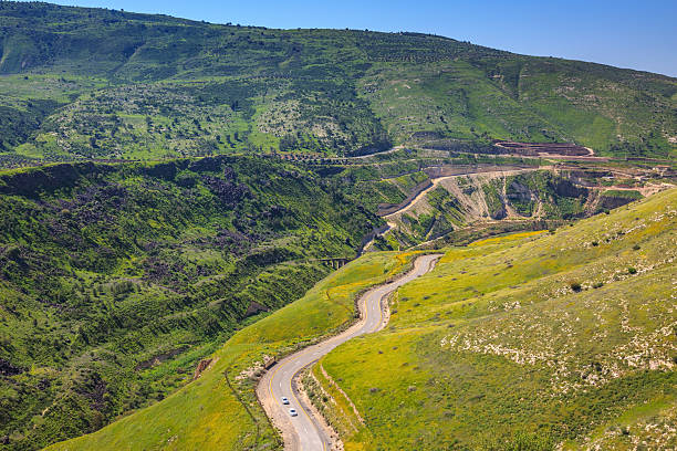 hamat gader in der nähe des israel-jordanische grenze - hamat gader stock-fotos und bilder