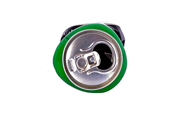 istock Crushed Beer Can isolated on white background. 472624116