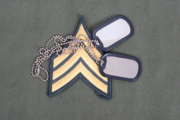 istock us army uniform with blank dog tags 472625884