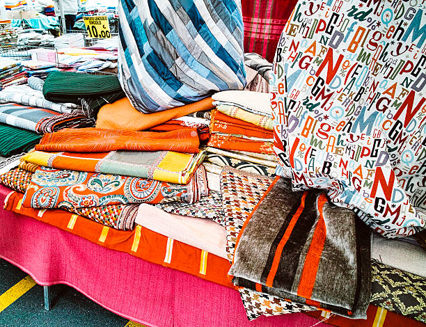 istock Rolls of colorful fabric 472625904