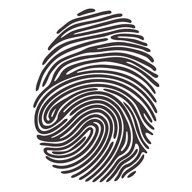 Fingerprint Black Finger Print fingerprint stock illustrations