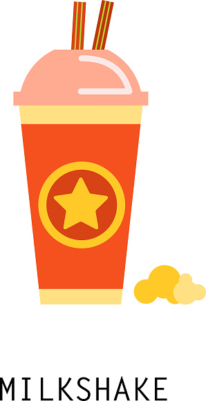 Milkshake Axm Vintage Milkshake Poster Vector Illustration Stock Illustration ...