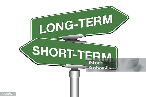 Longterm And Shortterm Stock Photo - Download Image Now - Text, Long, Short - Length