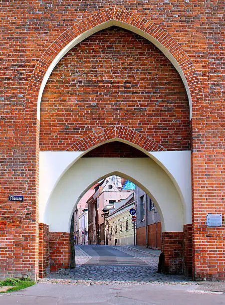 Old Monastery Gate (Brama Klasztorna), Torun old town entrance, Poland