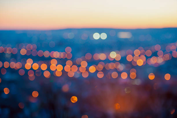istock big city lights in the twilight evening with blurring background 472638958
