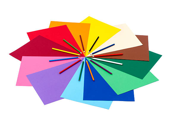 istock Color pencils on paper. 472639690