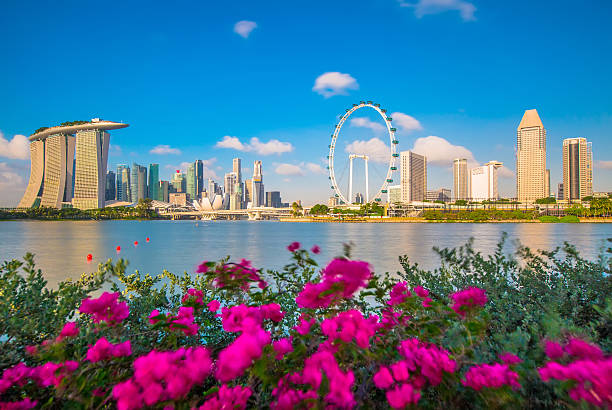 Singapore Skyline stock photo