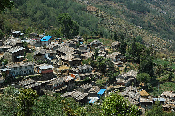 istock Village along the Annapurna circuit 472641168