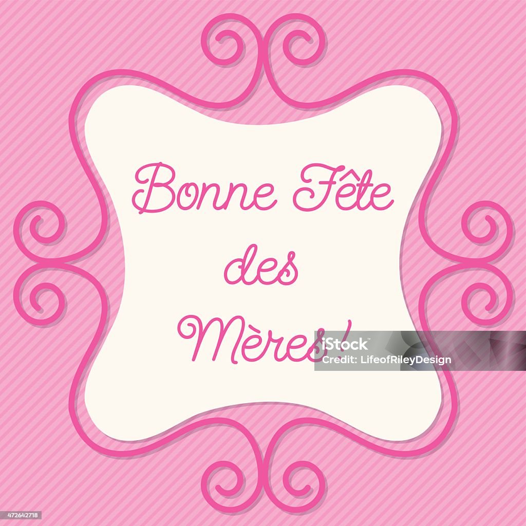 French doodle frame card in vector format. 2015 stock vector