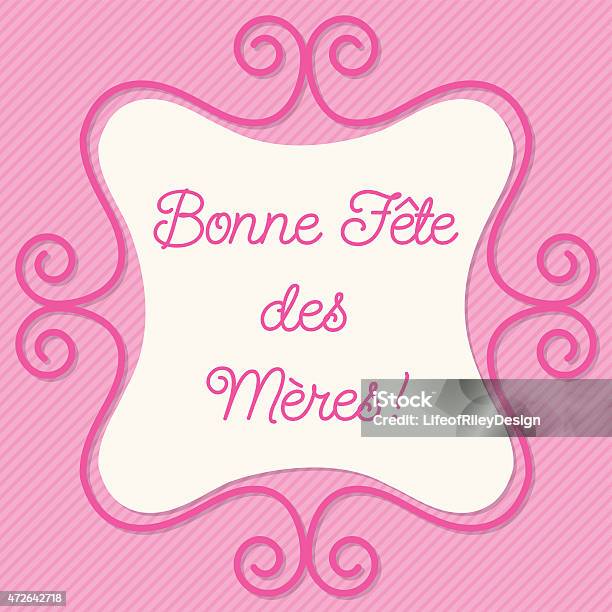 French Doodle Frame Card In Vector Format Stock Illustration - Download Image Now - 2015, Adult, Banner - Sign