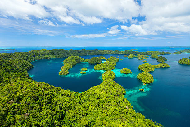istock Palau islands from above 472645784