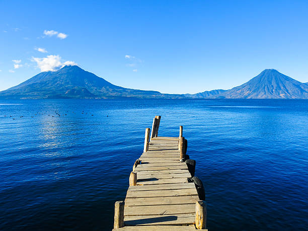 istock Lake Atitlan and Volcanoes 472646019