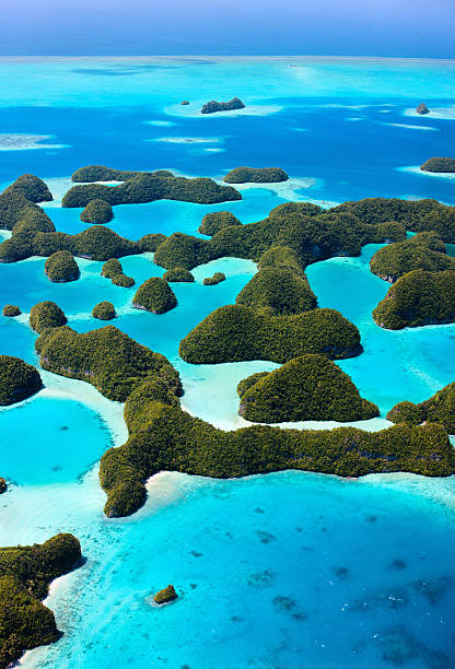 Palau islands from above