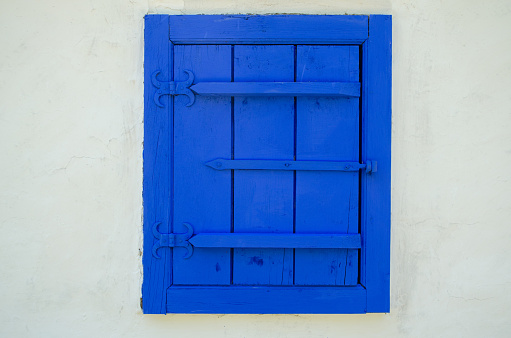 blue shutter