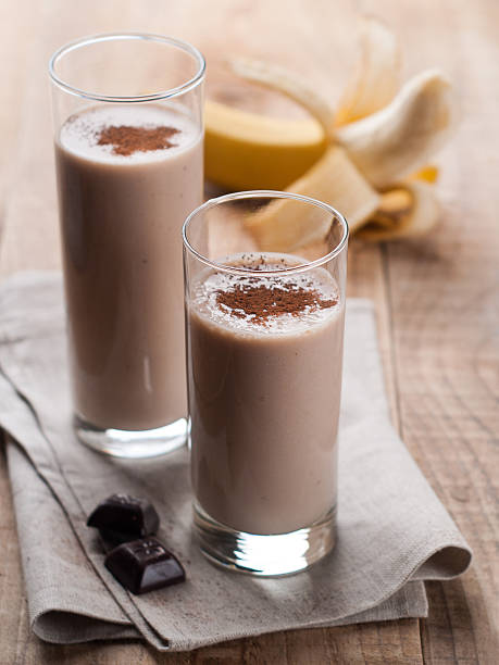 istock Chocolate and banana smoothie 472654662