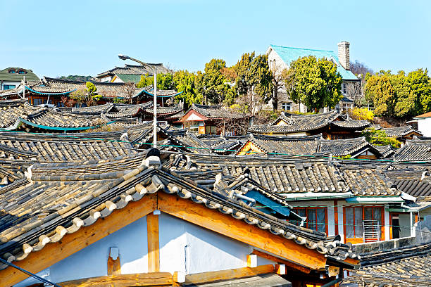 istock Bukchon Hanok Village,Traditional Korean style 472656000