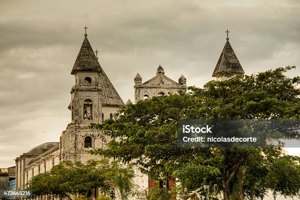Guadalupe Church At Granada Nicaragua Stock Photo - Download Image Now - 2015, Architecture, Cathedral