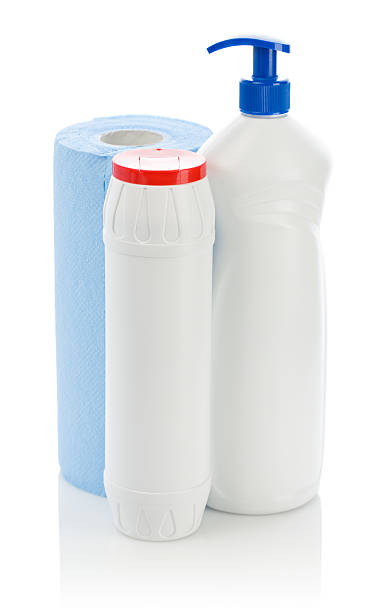 istock white kitchen cleaners and paper towel 472666094