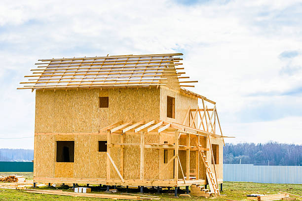 istock construction of a wooden house 472666784
