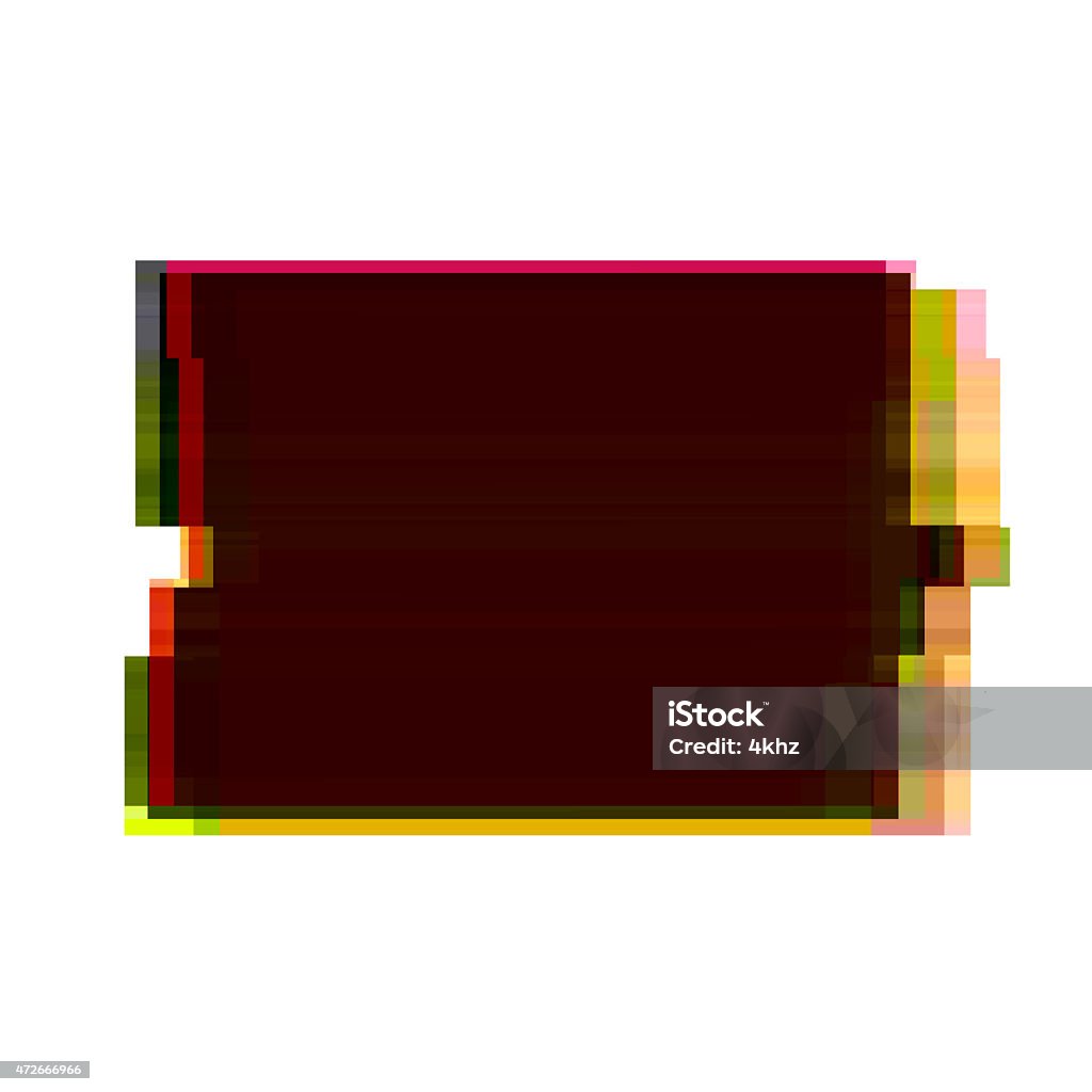 Digital Glitch Marsala Rectangle Graphic Art Distorted Frame Background ...