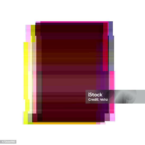 Rectangle Distorted Frame Digital Glitch Marsala Rectangle Graphic Art Distorted Frame Background ...