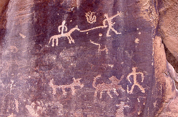 istock Petroglyphs ancient peoples rocky cliffs near Santa Clara Utah 472667084
