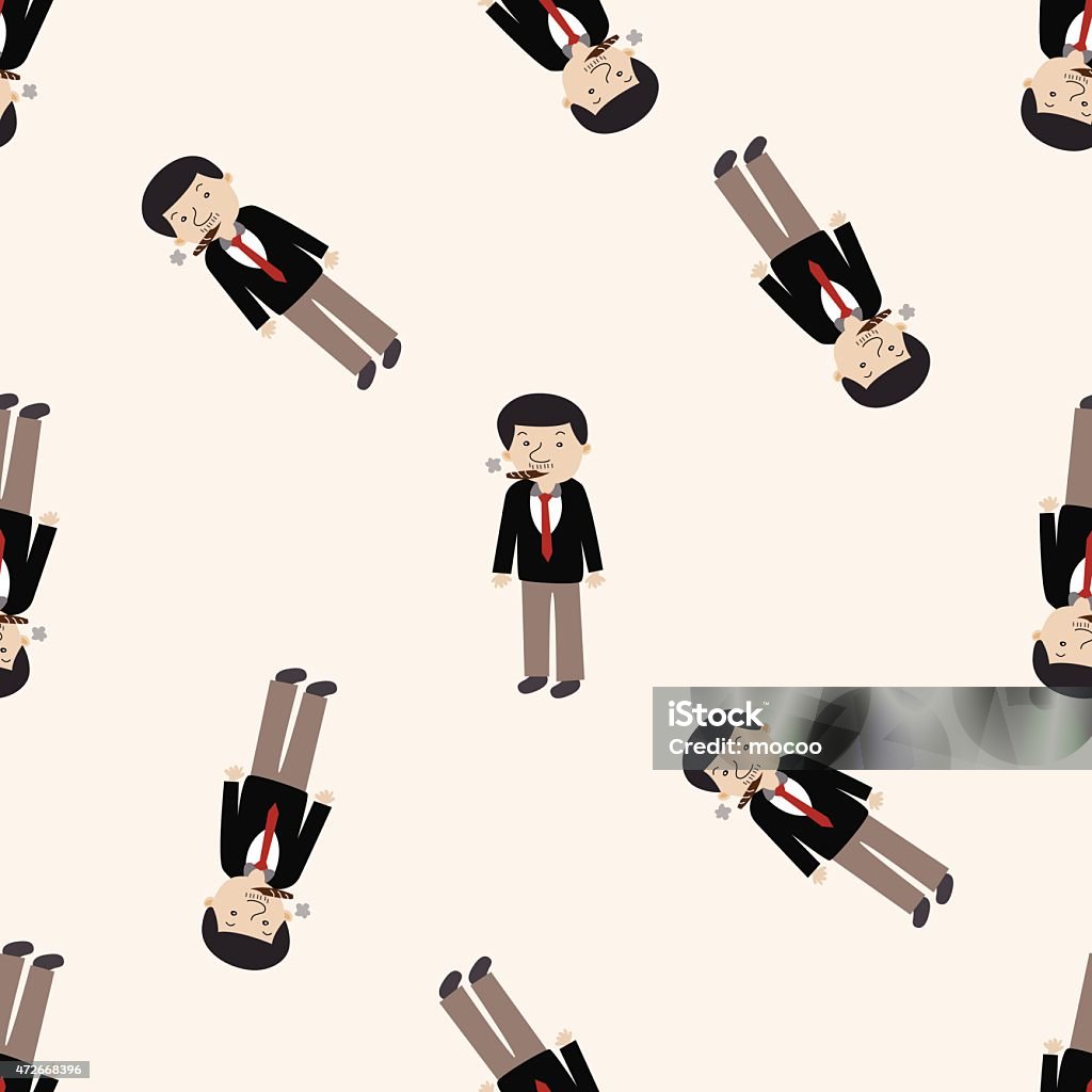 Mafia Cartoon Seamless Pattern Background Stock Illustration - Download
