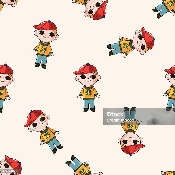 Background Pattern Boy Boy Man Cartoon Cartoon Seamless Pattern Background Stock Illustration ...