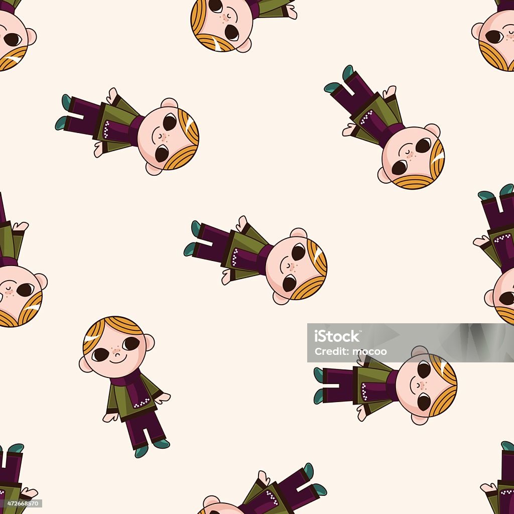 Background Pattern Boy Boy Man Cartoon Cartoon Seamless Pattern Background Stock Illustration ...