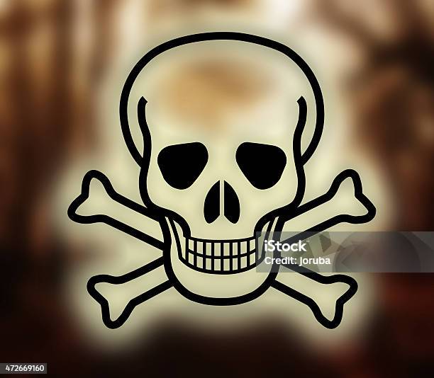 Skull And Crossbones Symbol Of Danger Stock Photo - Download Image Now - Evil, Horizontal, Illustration