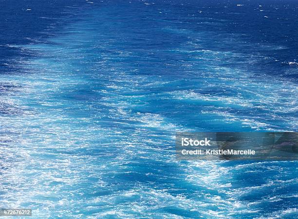 Ship Wake Stock Photo - Download Image Now - 2015, Aegean Sea, Breaking Wave