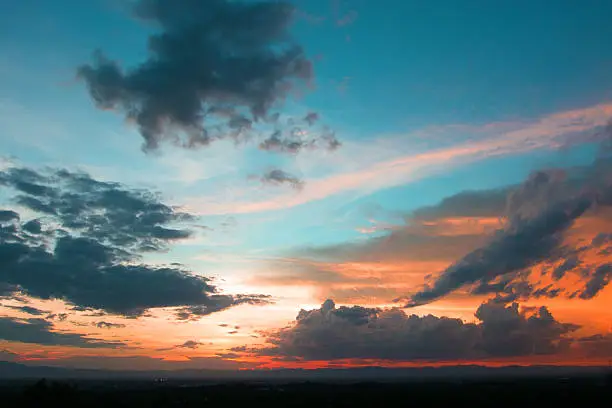 Photo of Sky with cloud at sunset