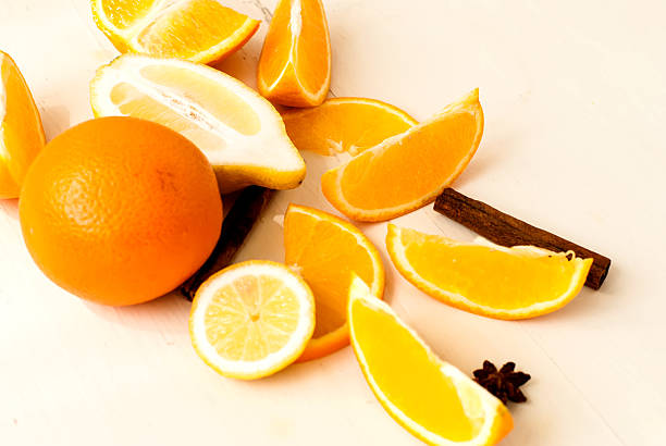 istock Oranges and lemons pile on the table 472677318