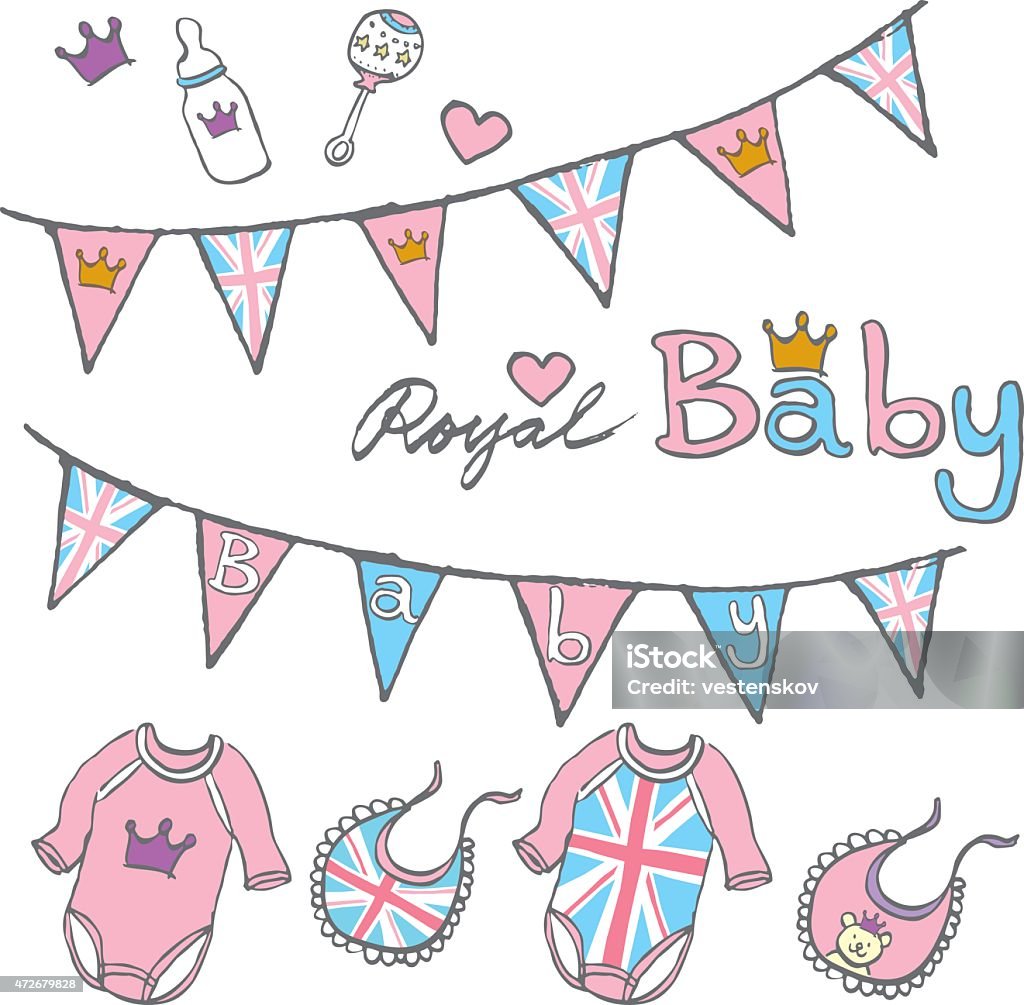 hand sketch pastel color royal british baby girl toy cloths http://i1269.photobucket.com/albums/jj587/kwokyatlam/istock_lightbox/sketch_girl_lady.jpg 2015 stock vector
