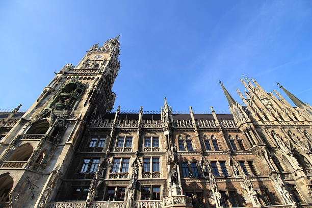istock Medieval Town Hall building with spires Munich Germany. 472681326