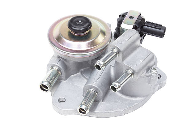 istock valve pumping diesel fuel in the fuel filter 472681684