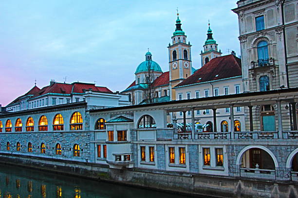 istock ljubjiana at sunset 472682076