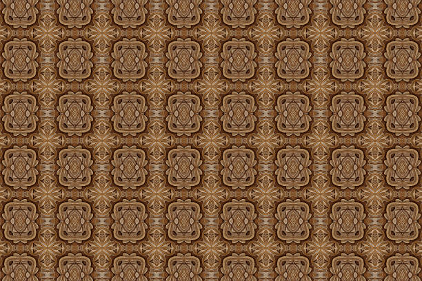 istock Carved wood wall close 472683660